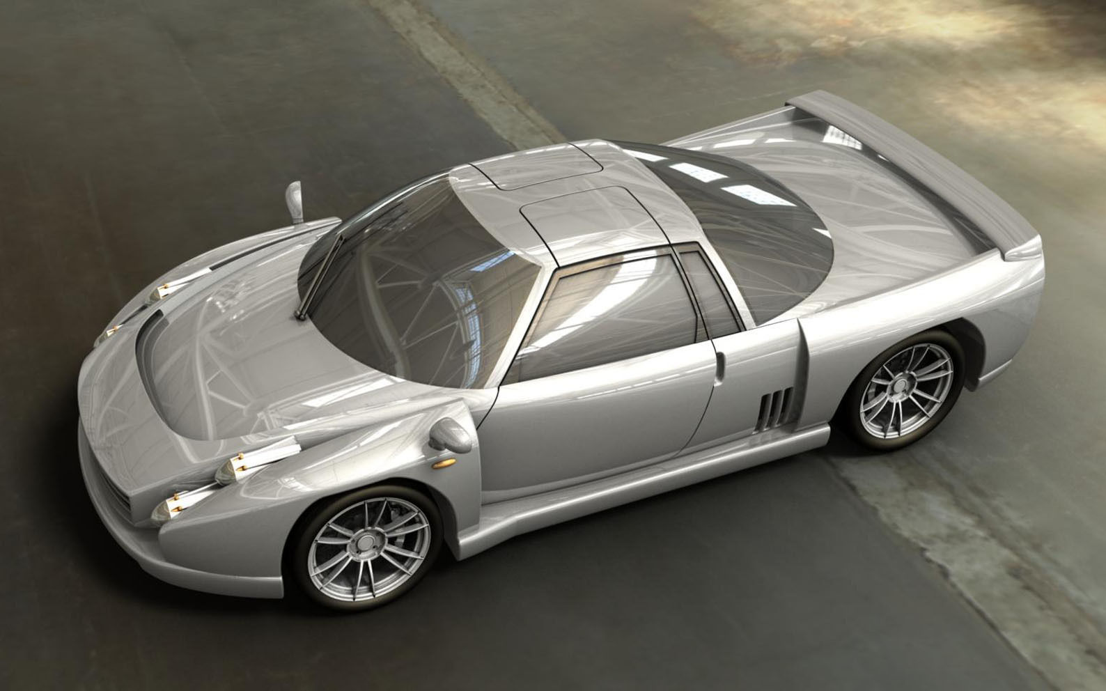 LMPStreetAS1 sports car Free 3D model_5