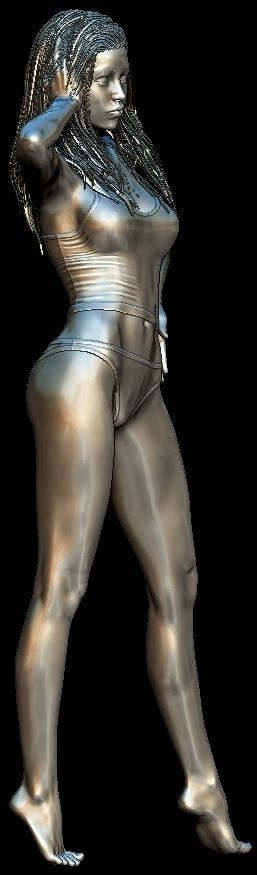 Lady in Lingerie 3D print model_5