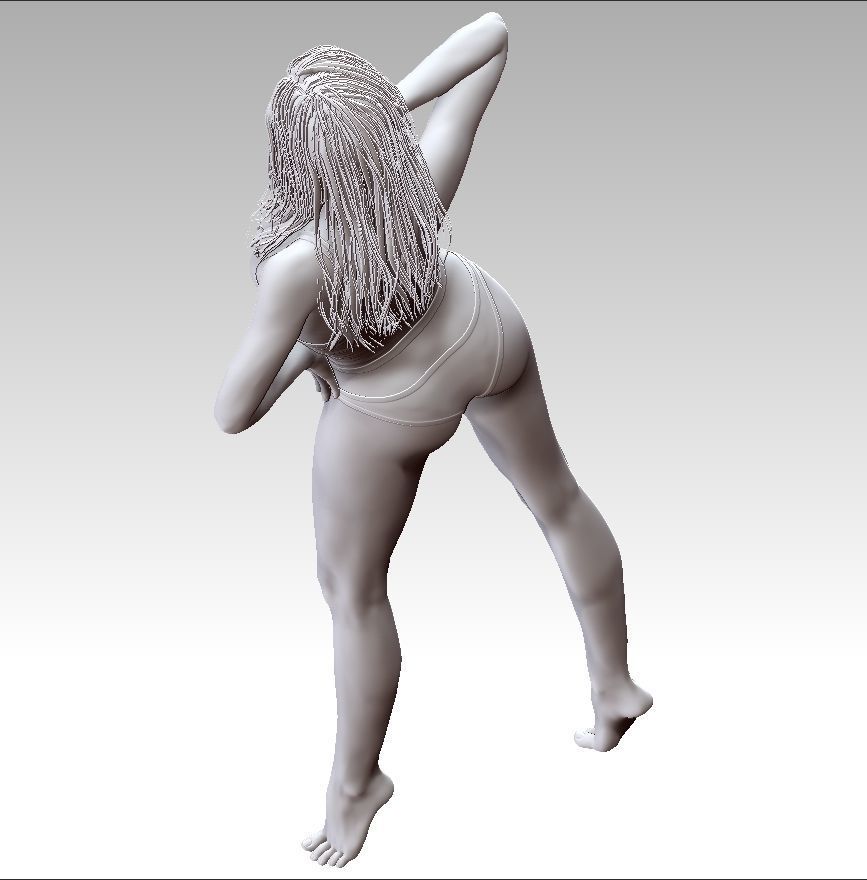 Lady in Lingerie 3D print model_16