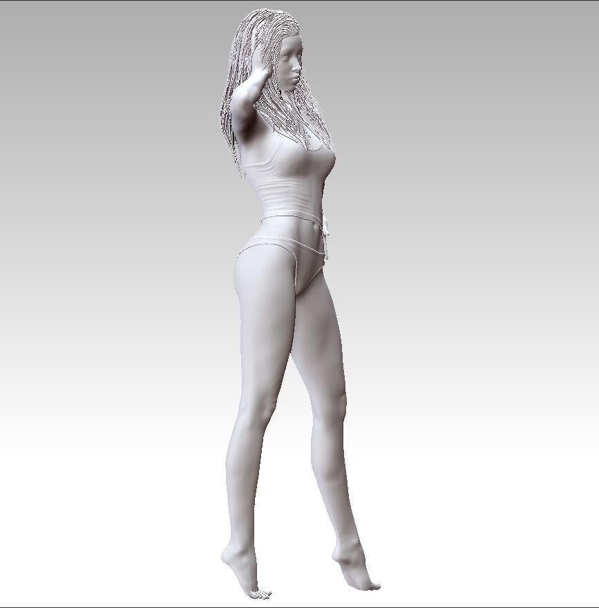 Lady in Lingerie 3D print model_14