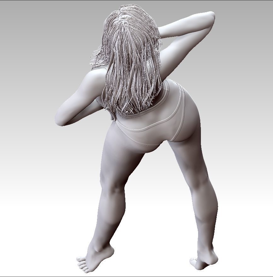 Lady in Lingerie 3D print model_17