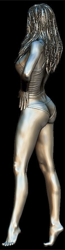 Lady in Lingerie 3D print model_4