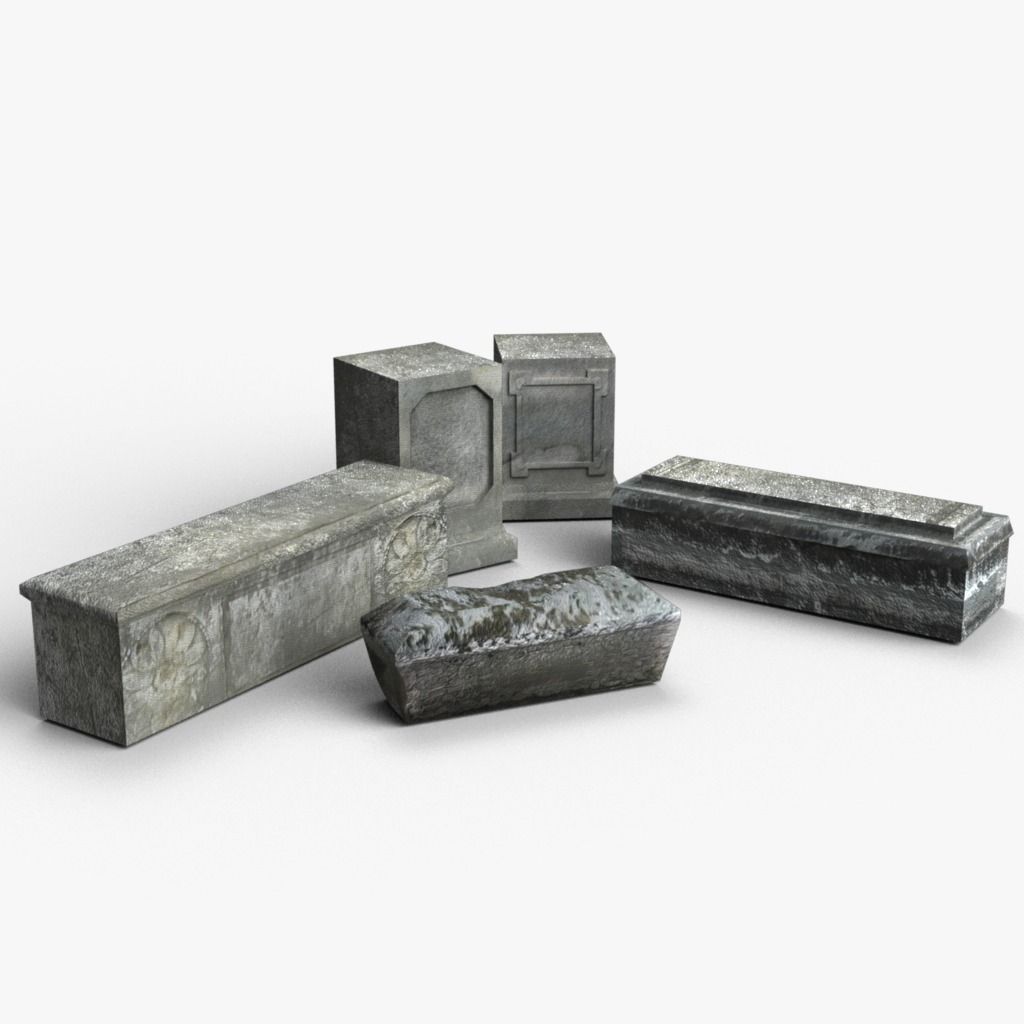 Tombstones 3D Model Collection_2