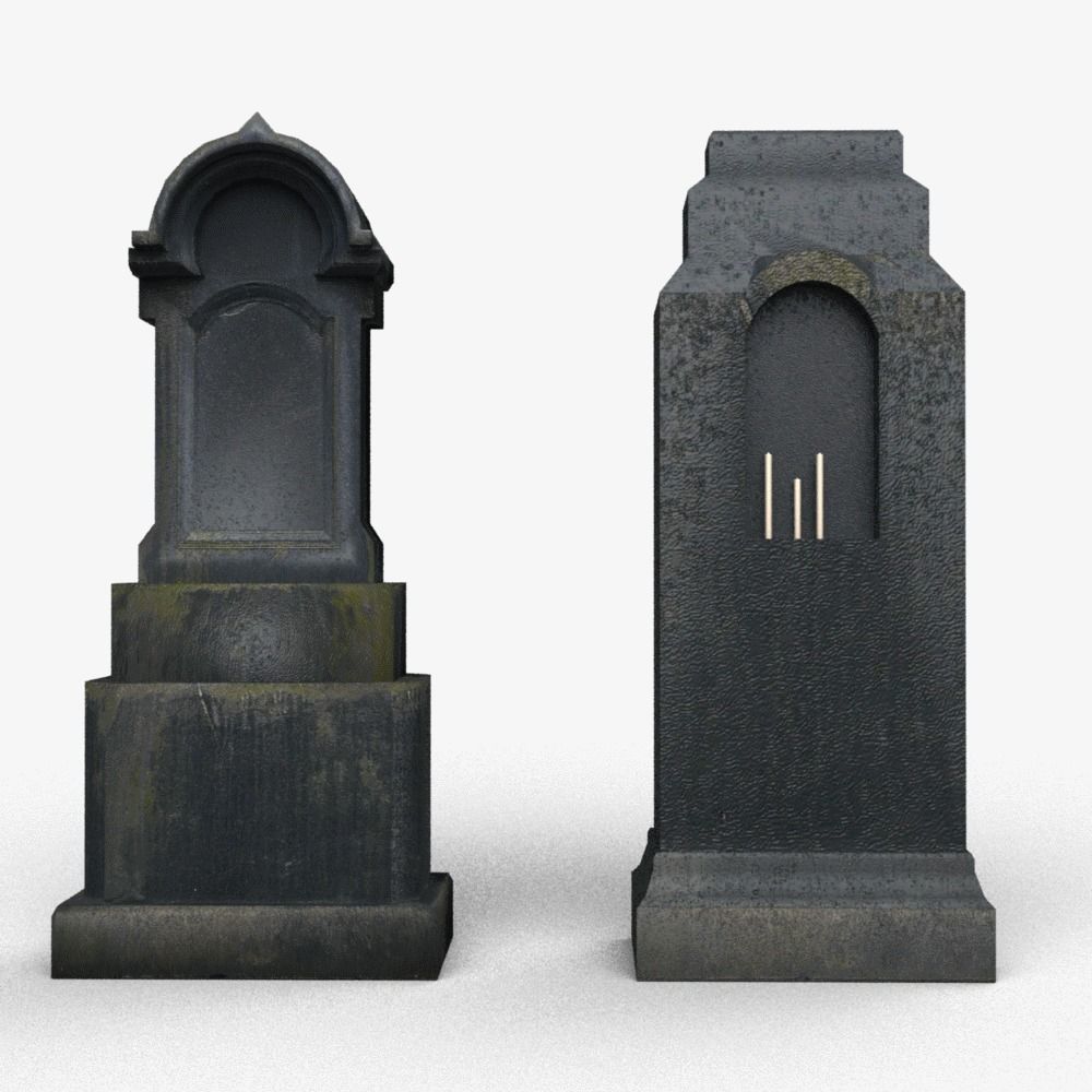 Tombstones 3D Model Collection_5