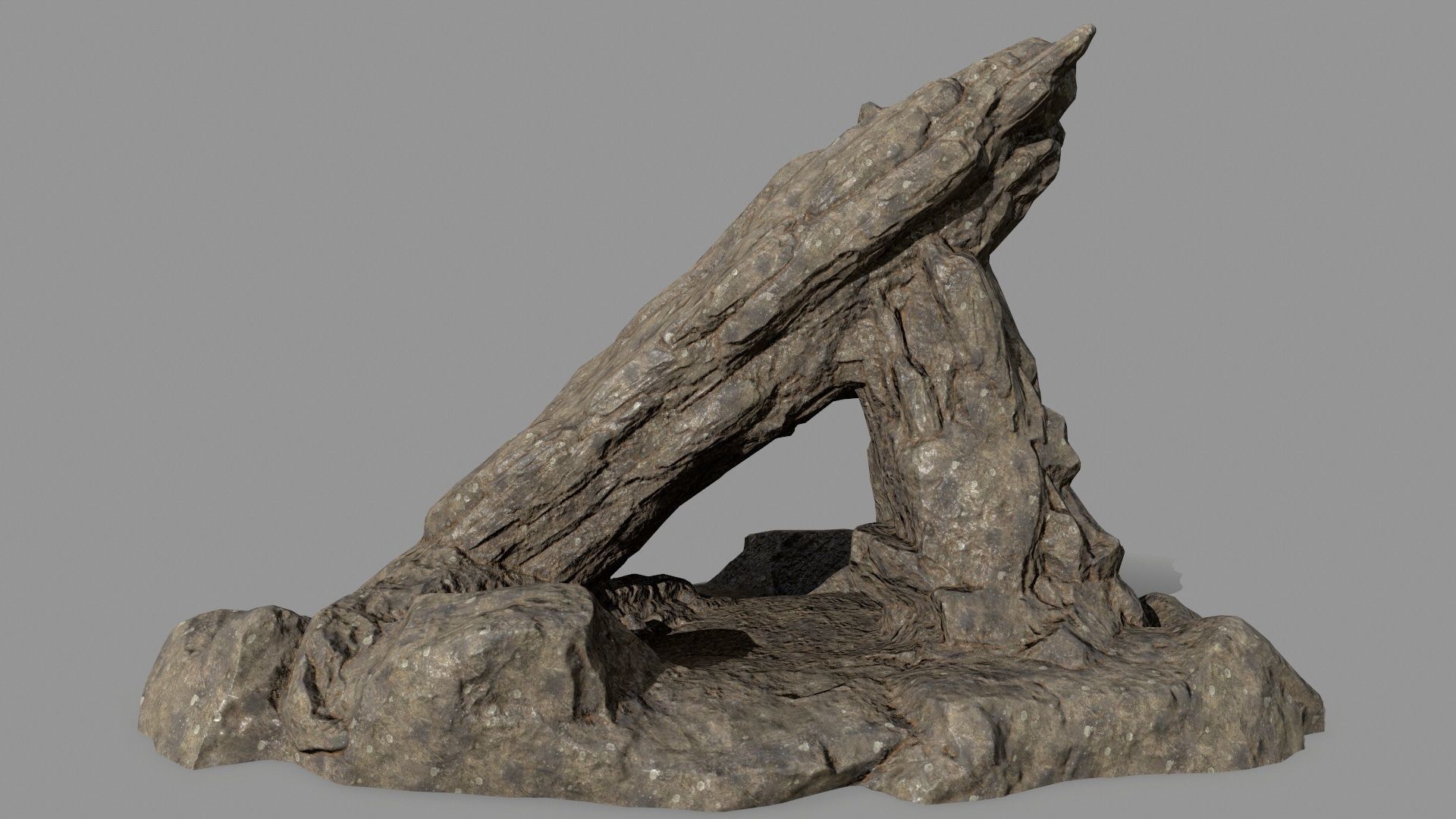 desert rocks  Low-poly 3D model_7