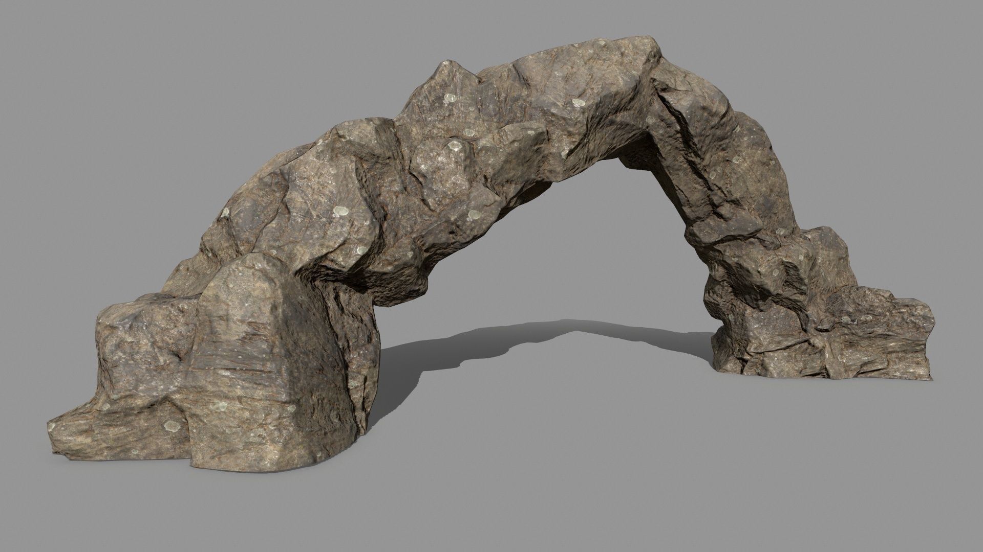 desert rocks  Low-poly 3D model_3