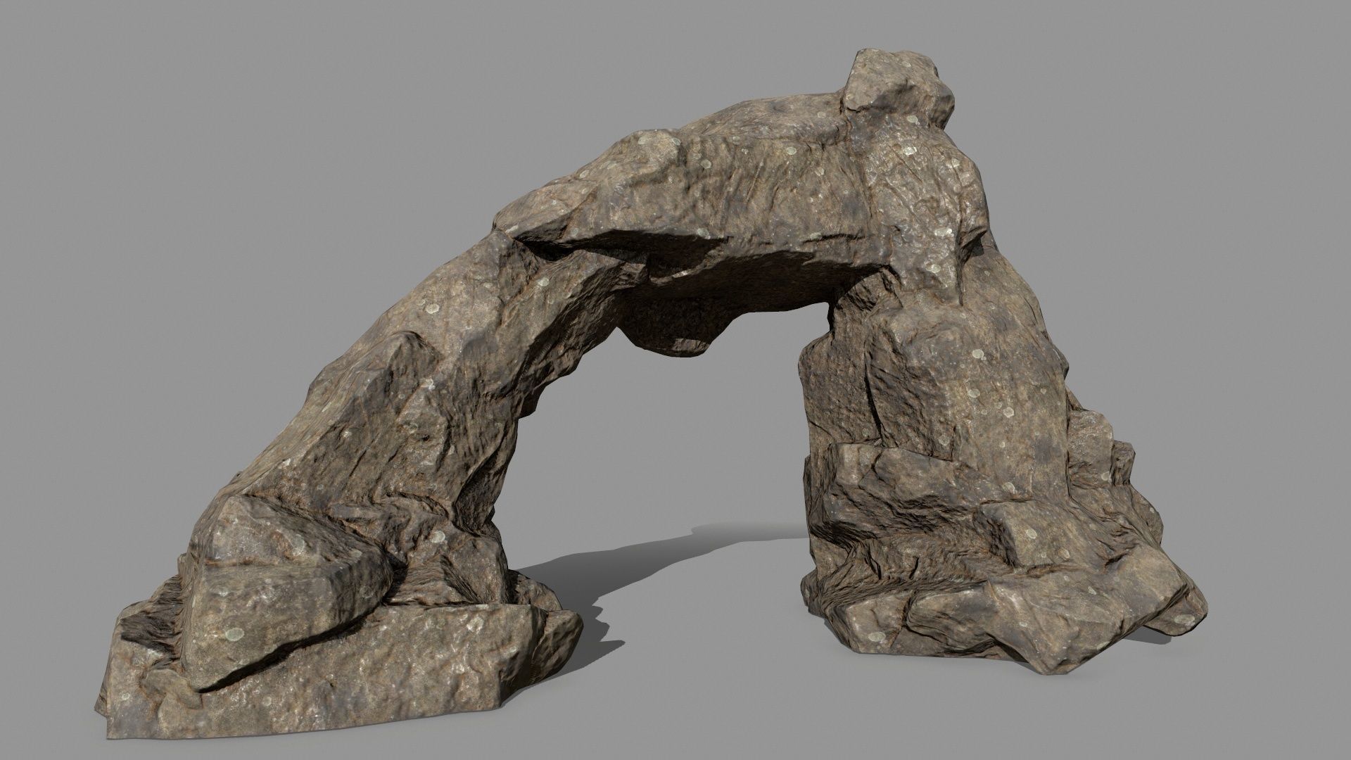 desert rocks  Low-poly 3D model_5