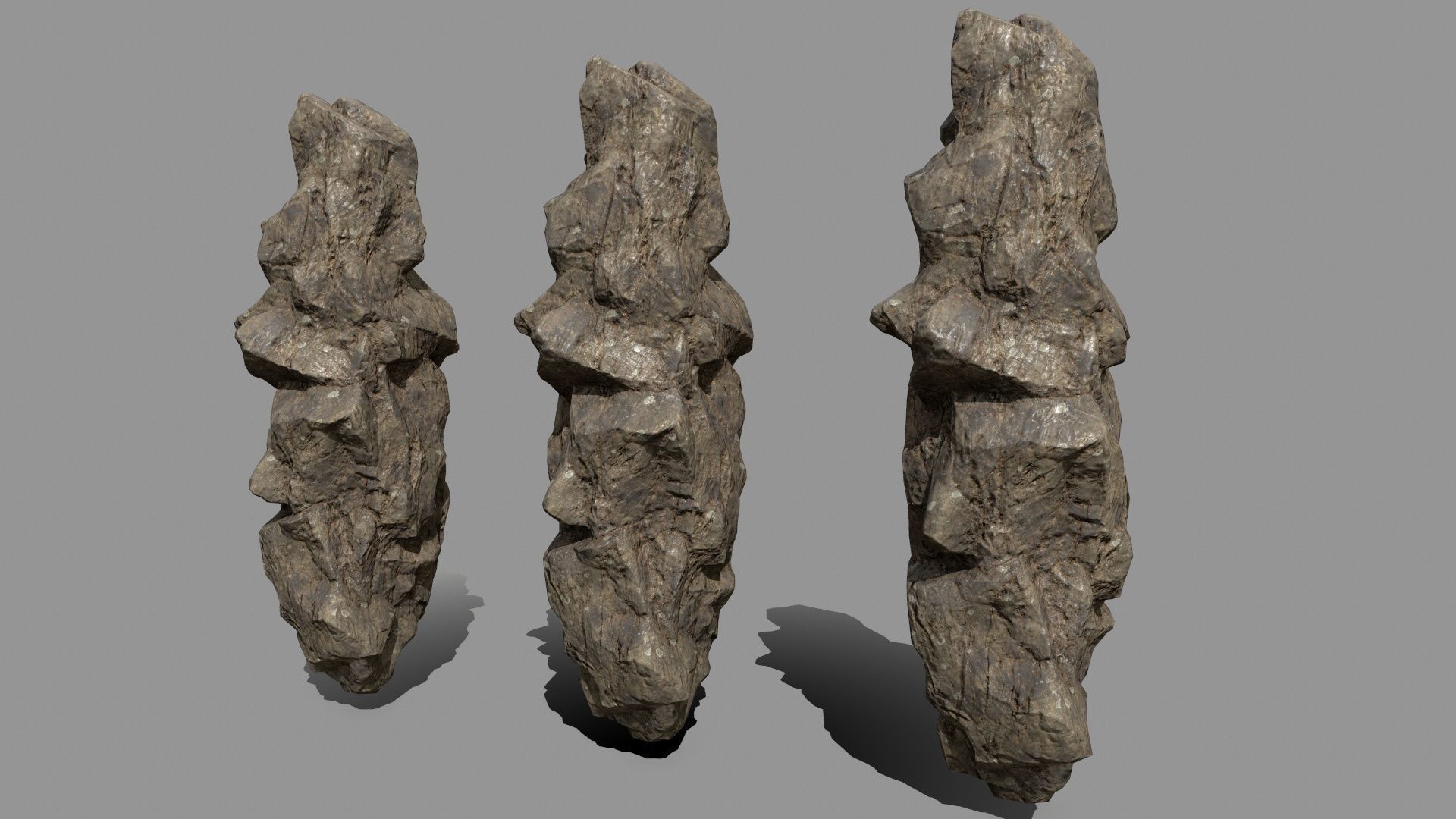 desert rocks  Low-poly 3D model_25