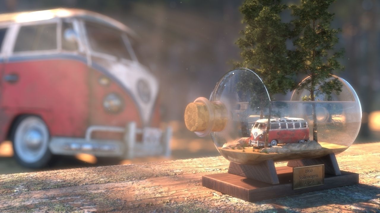 Volkswagen Type 1 Van 3D model_2