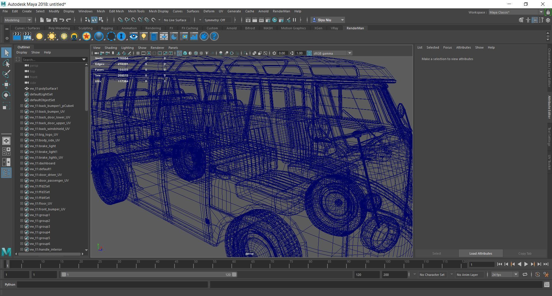 Volkswagen Type 1 Van 3D model_10