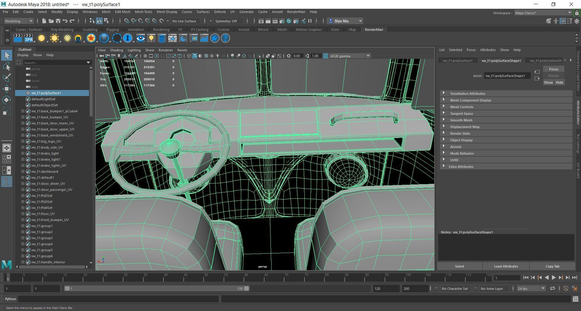 Volkswagen Type 1 Van 3D model_8