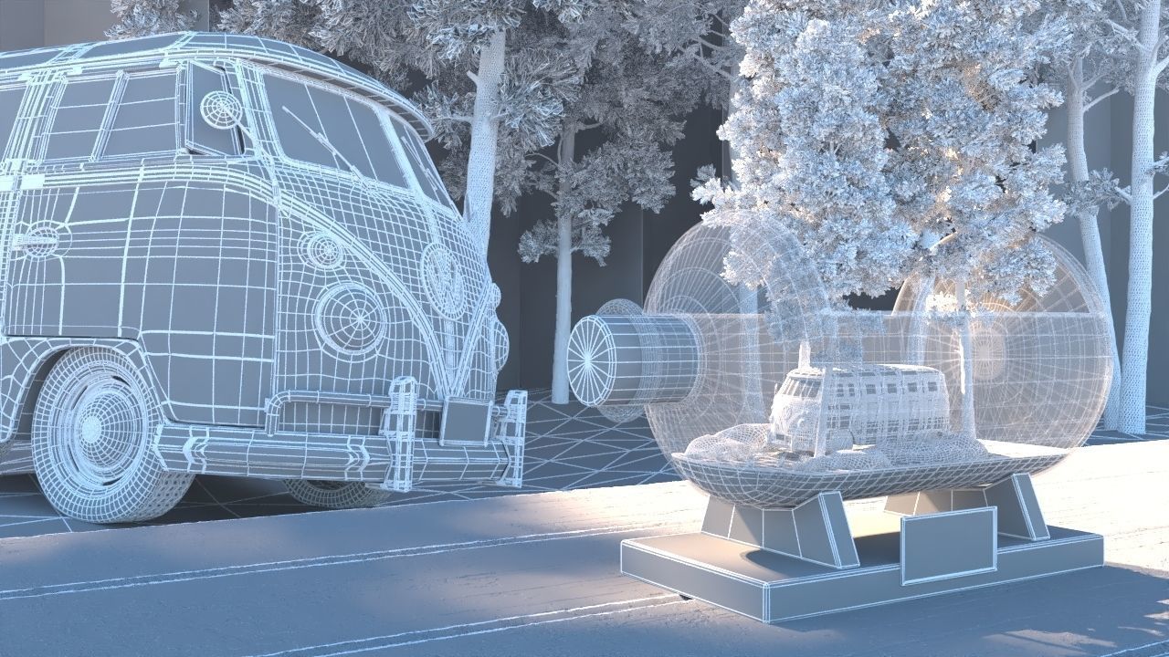 Volkswagen Type 1 Van 3D model_3