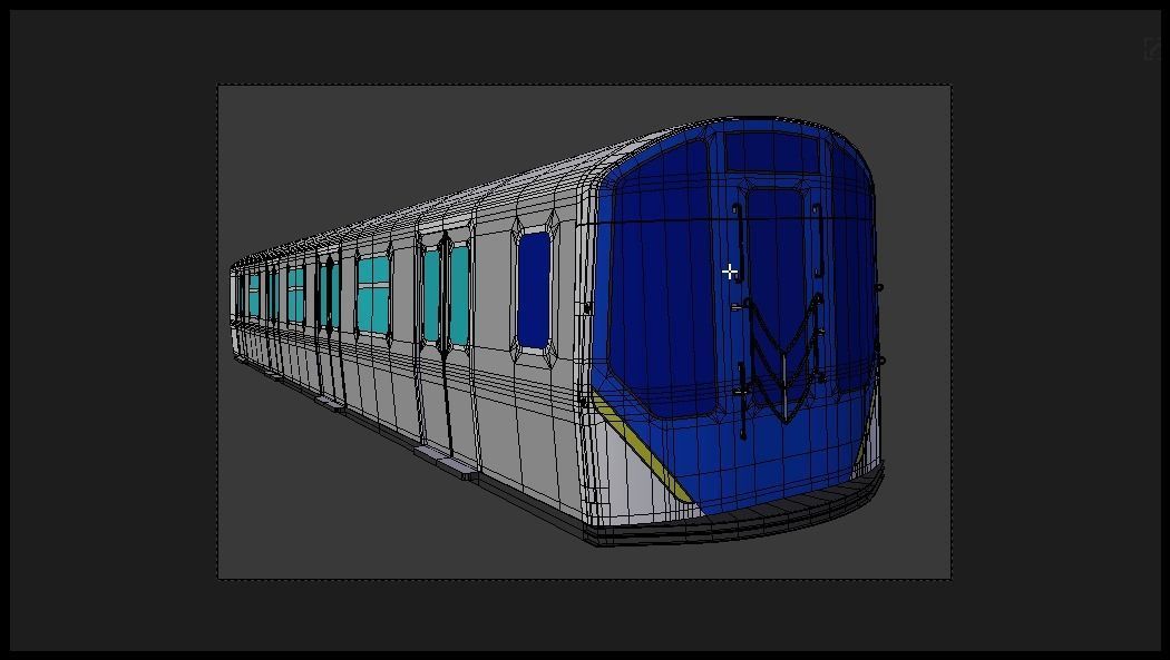 NYC subway car R211 3D model_6