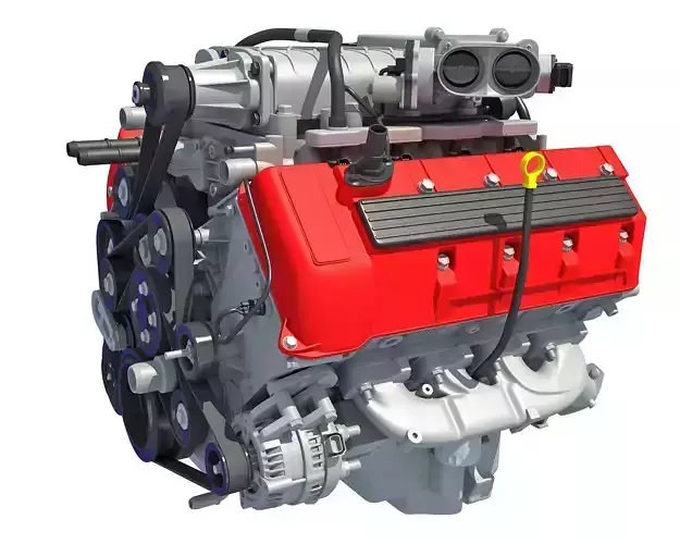 V8 Engine 3D model