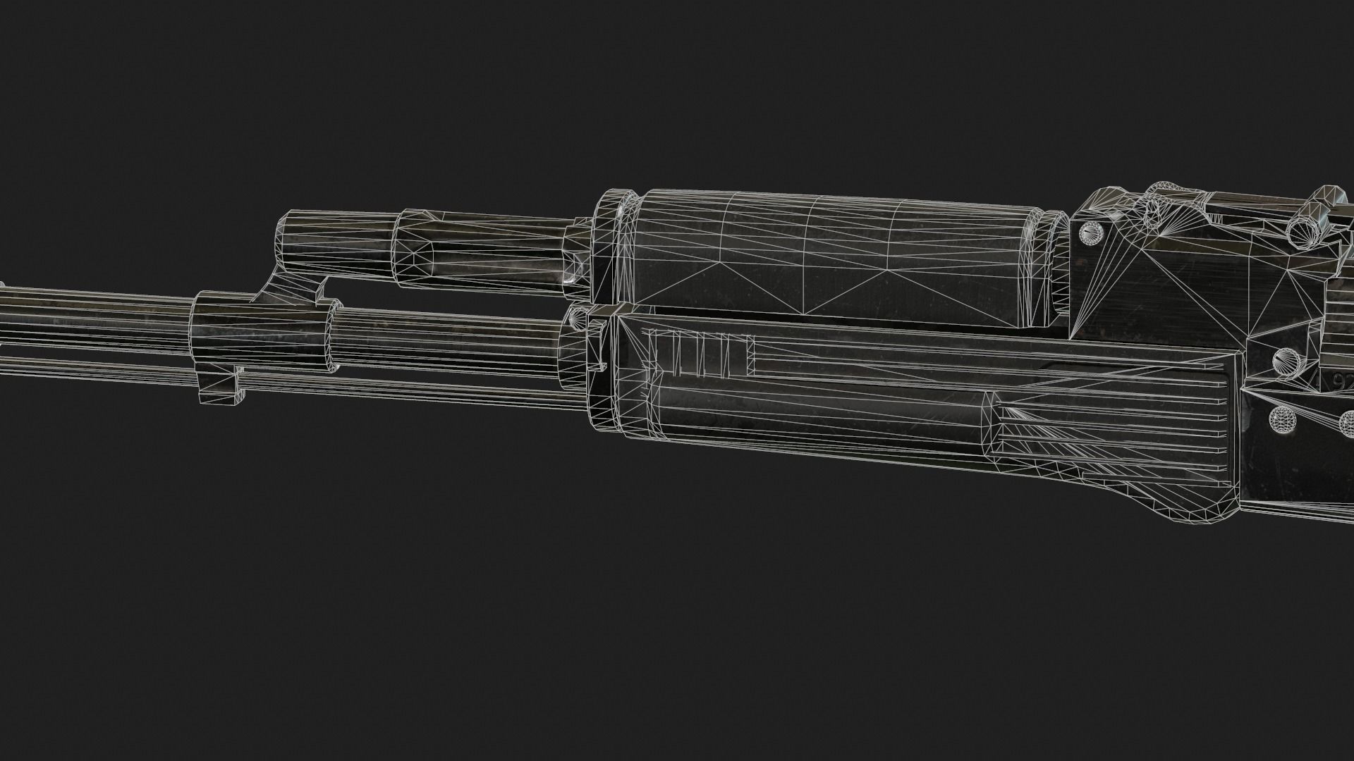 AK-103 two ak - rifles Free low-poly 3D model_16