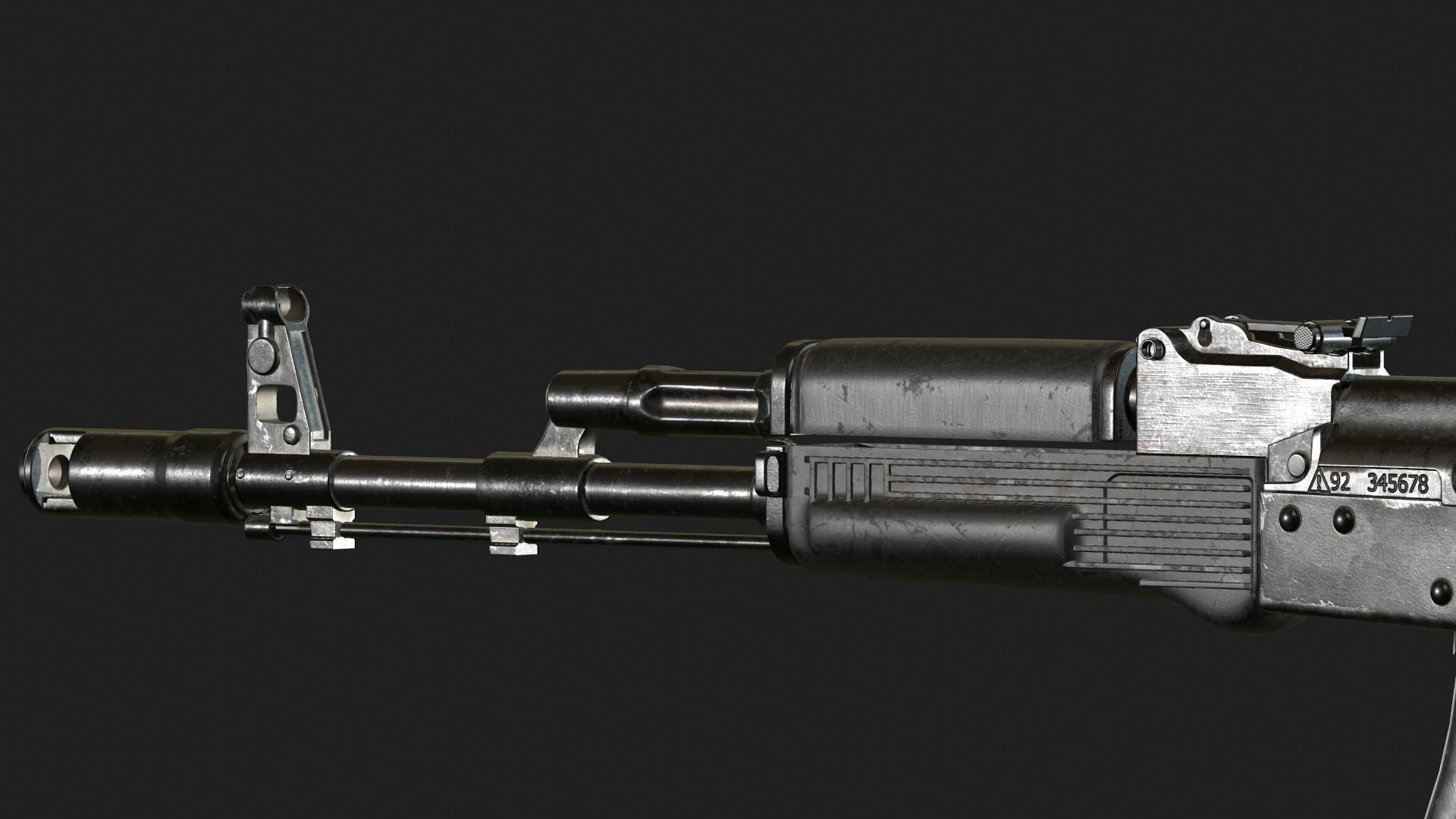 AK-103 two ak - rifles Free low-poly 3D model_9