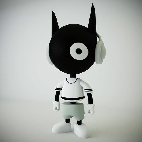 Fantasy Cat Low-poly 3D model