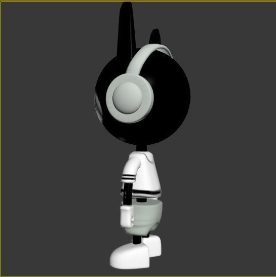 Fantasy Cat Low-poly 3D model_3