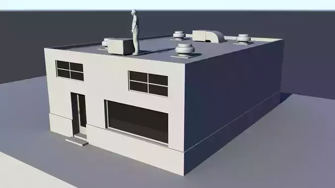 low poly Business building bundle