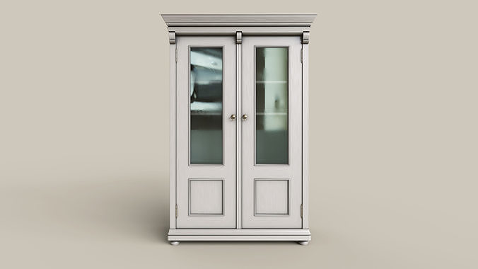 China Cupboard Low-poly 3D model