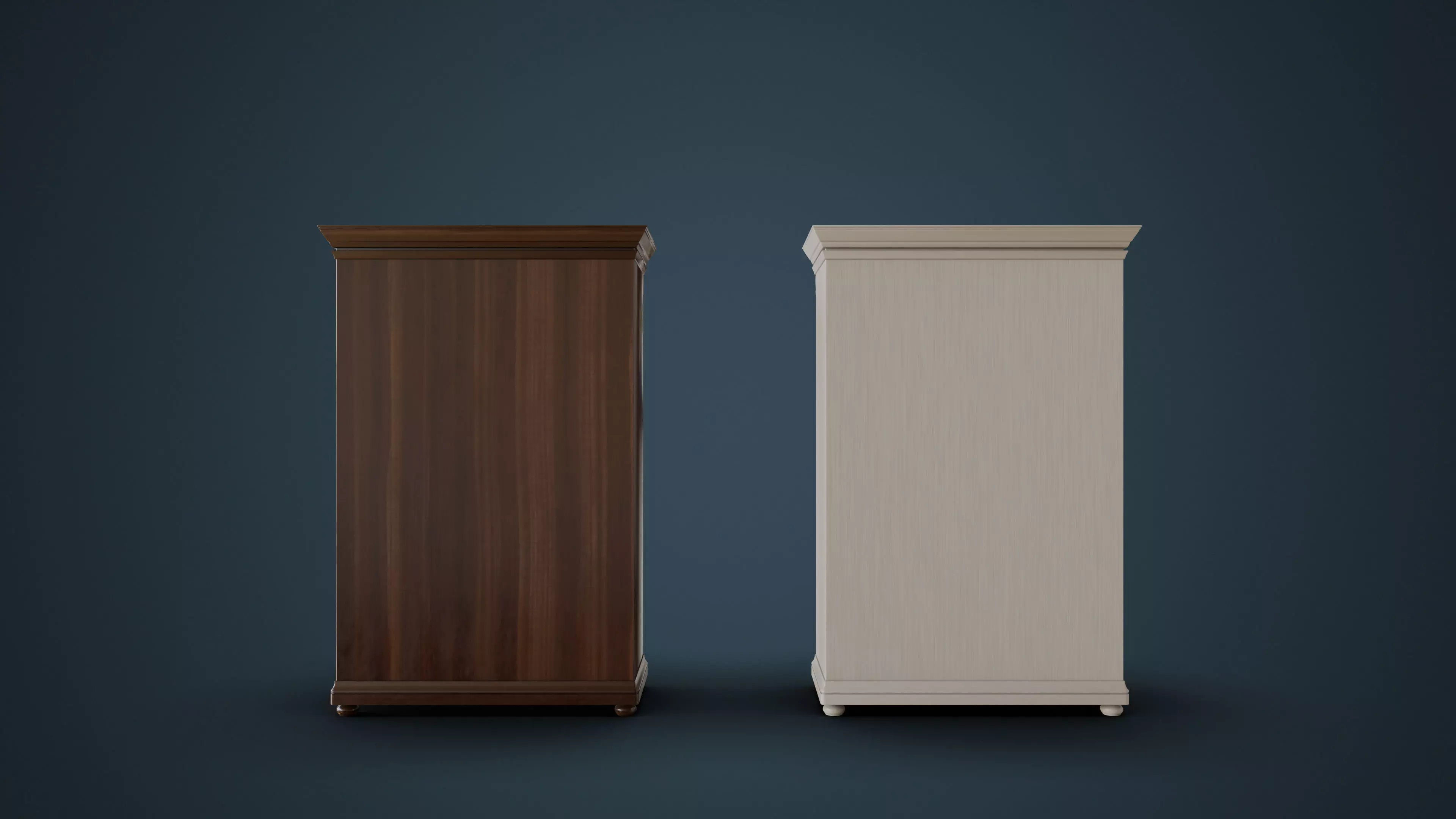 China Cupboards Low-poly 3D model_7