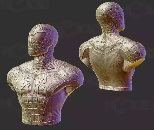 3D Print Spiderman Bust - No supports
