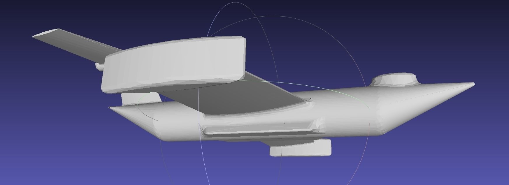 Basic Ekranoplan Inspired Ground Effect Plane 3D print model_11