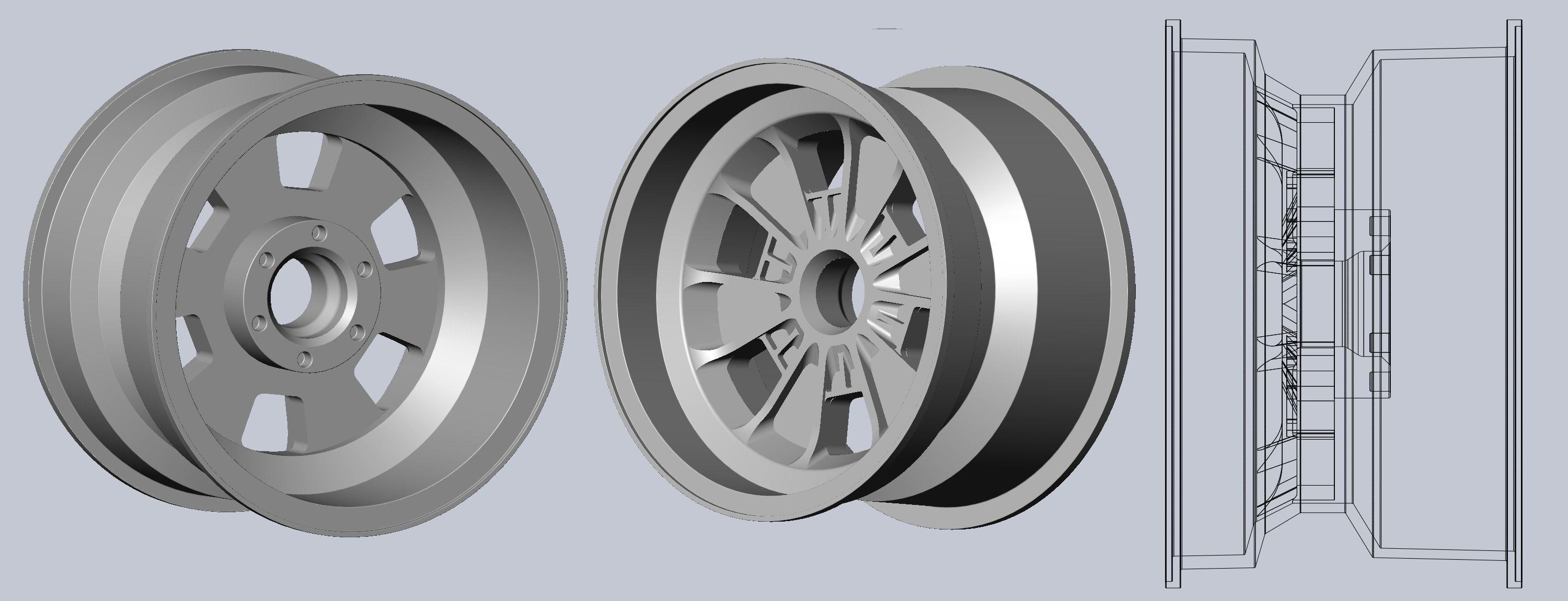 289 FIA Daytona Coupe Model Car Wheels 3D print model_13