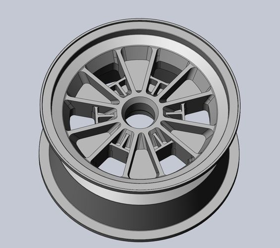 289 FIA Daytona Coupe Model Car Wheels 3D print model