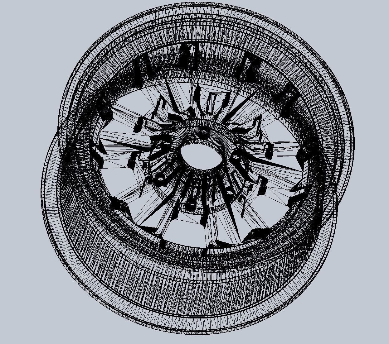 289 FIA Daytona Coupe Model Car Wheels 3D print model_3