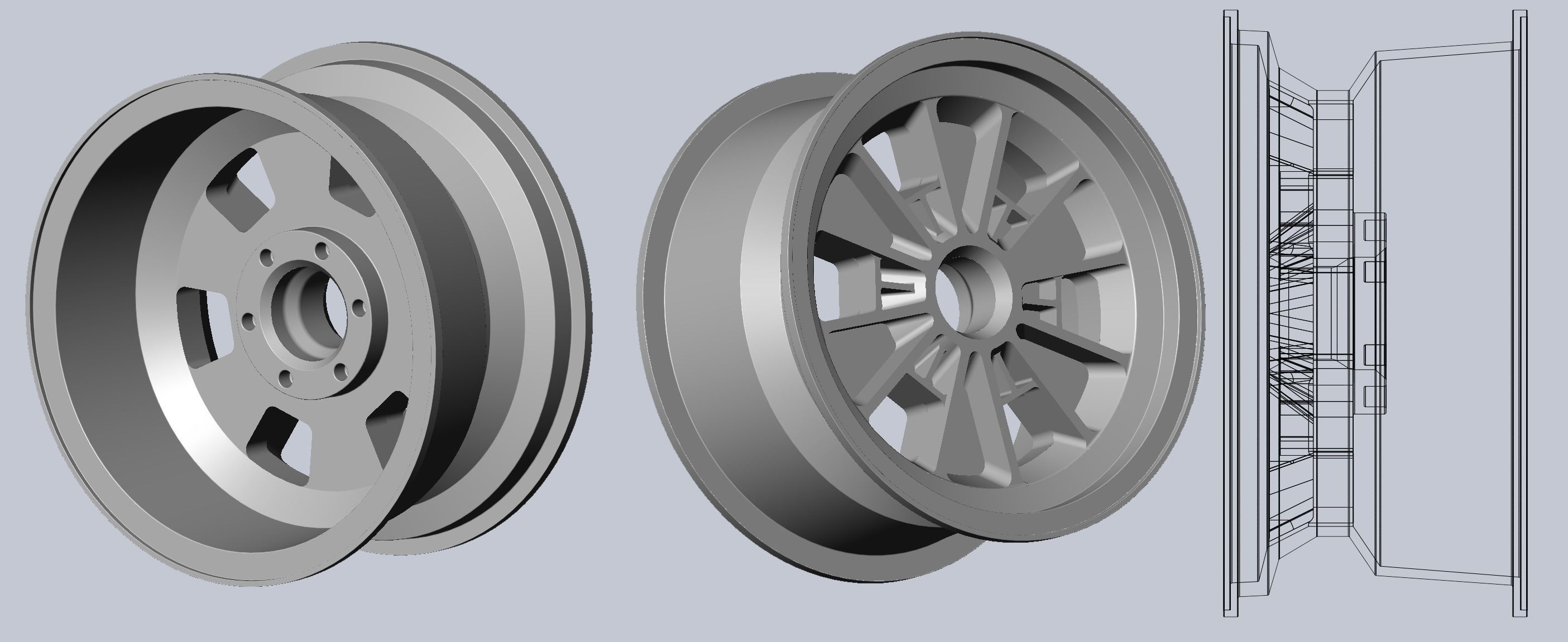 289 FIA Daytona Coupe Model Car Wheels 3D print model_12