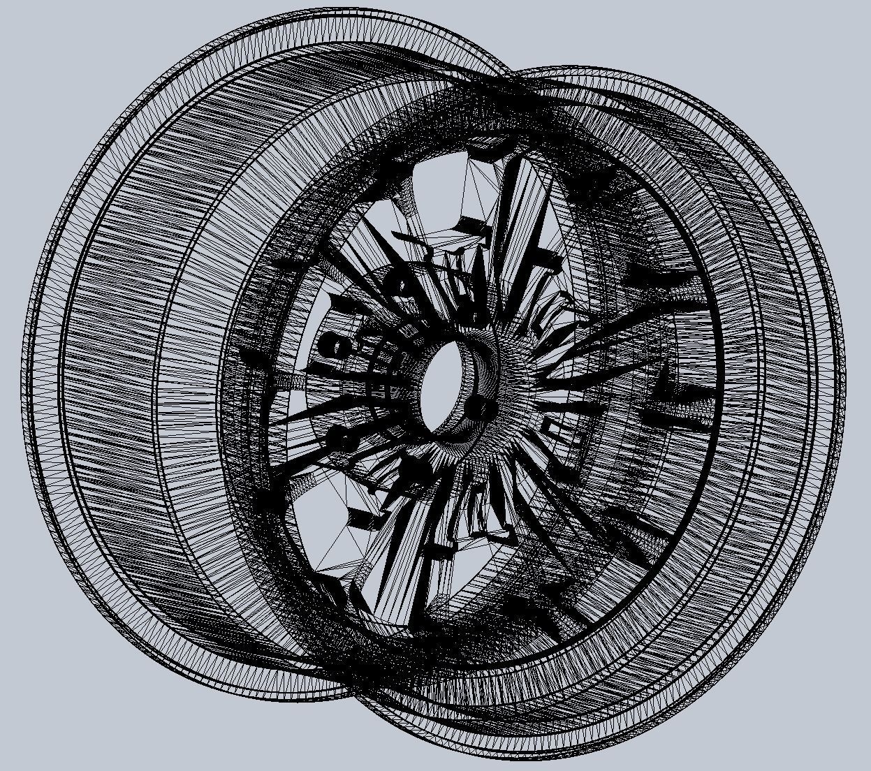 289 FIA Daytona Coupe Model Car Wheels 3D print model_4