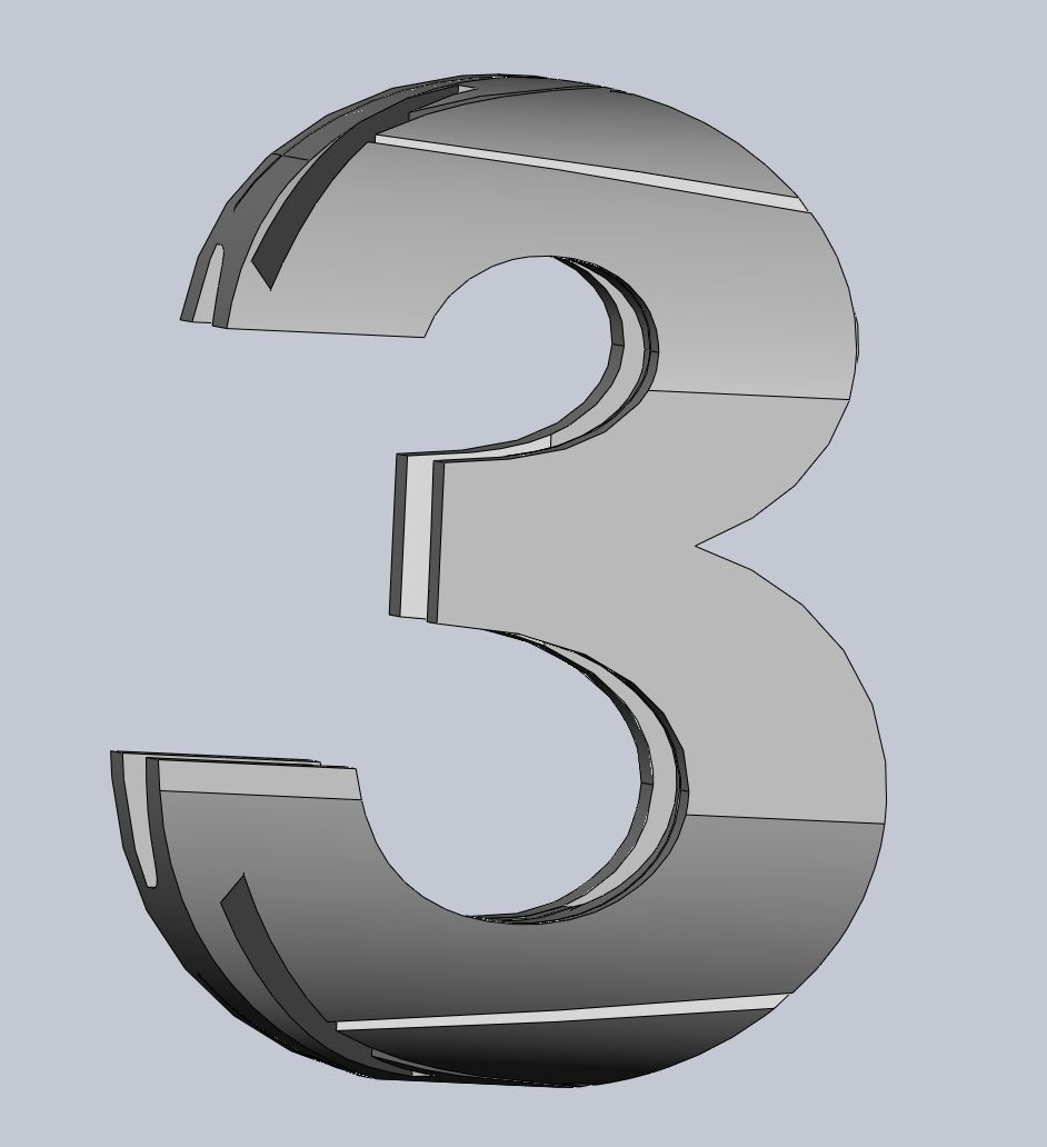 3D Logo Perspective Puzzle  3D print model_1