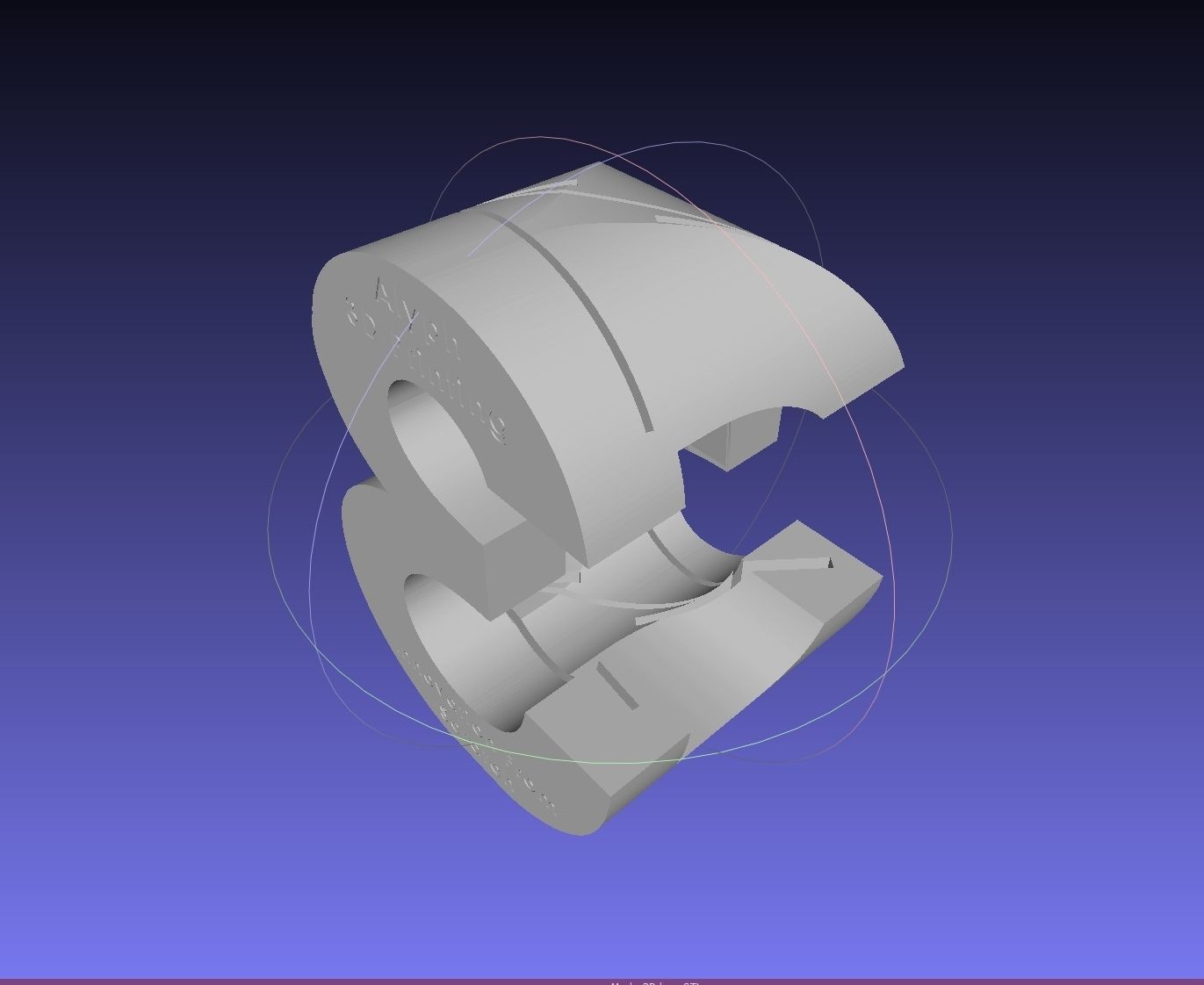 3D Logo Perspective Puzzle  3D print model_9
