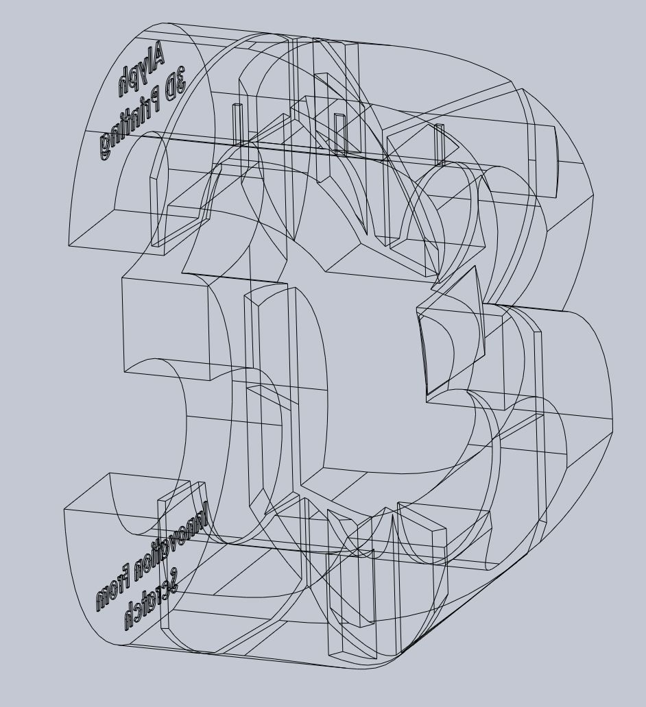 3D Logo Perspective Puzzle  3D print model_5