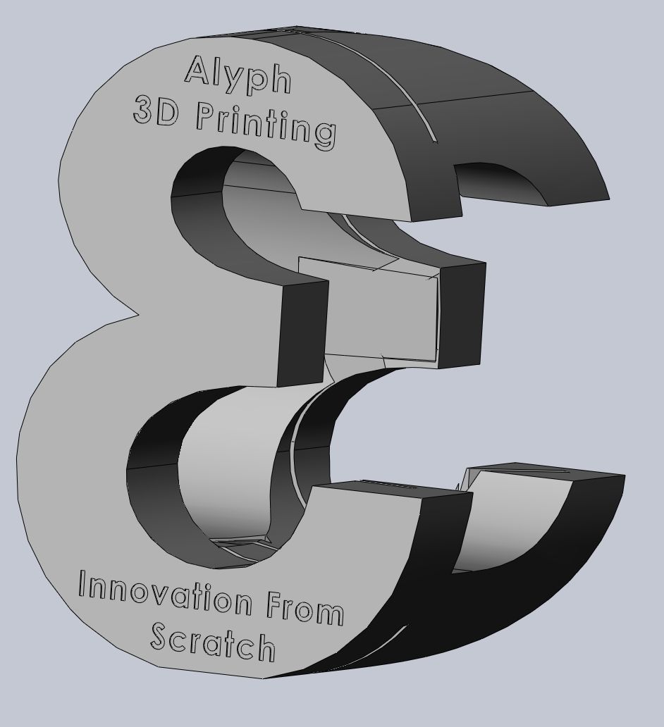 3D Logo Perspective Puzzle  3D print model_4