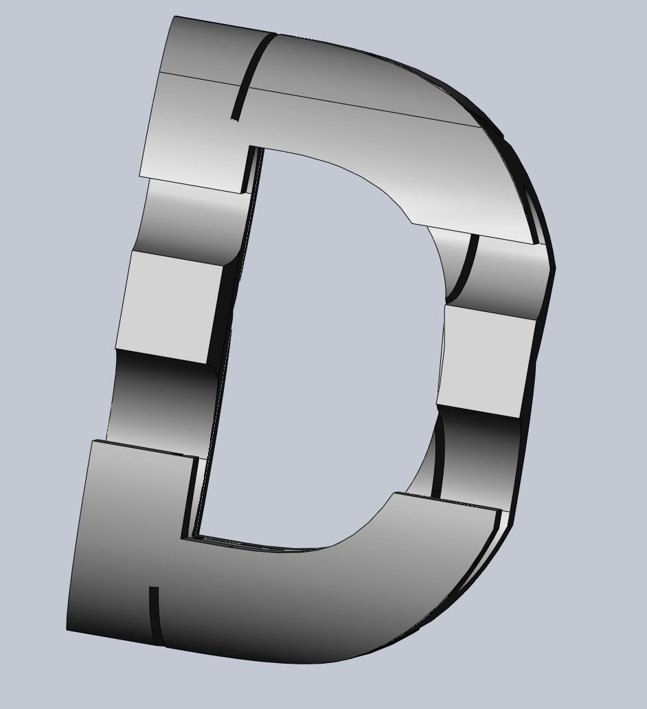 3D Logo Perspective Puzzle  3D print model_2