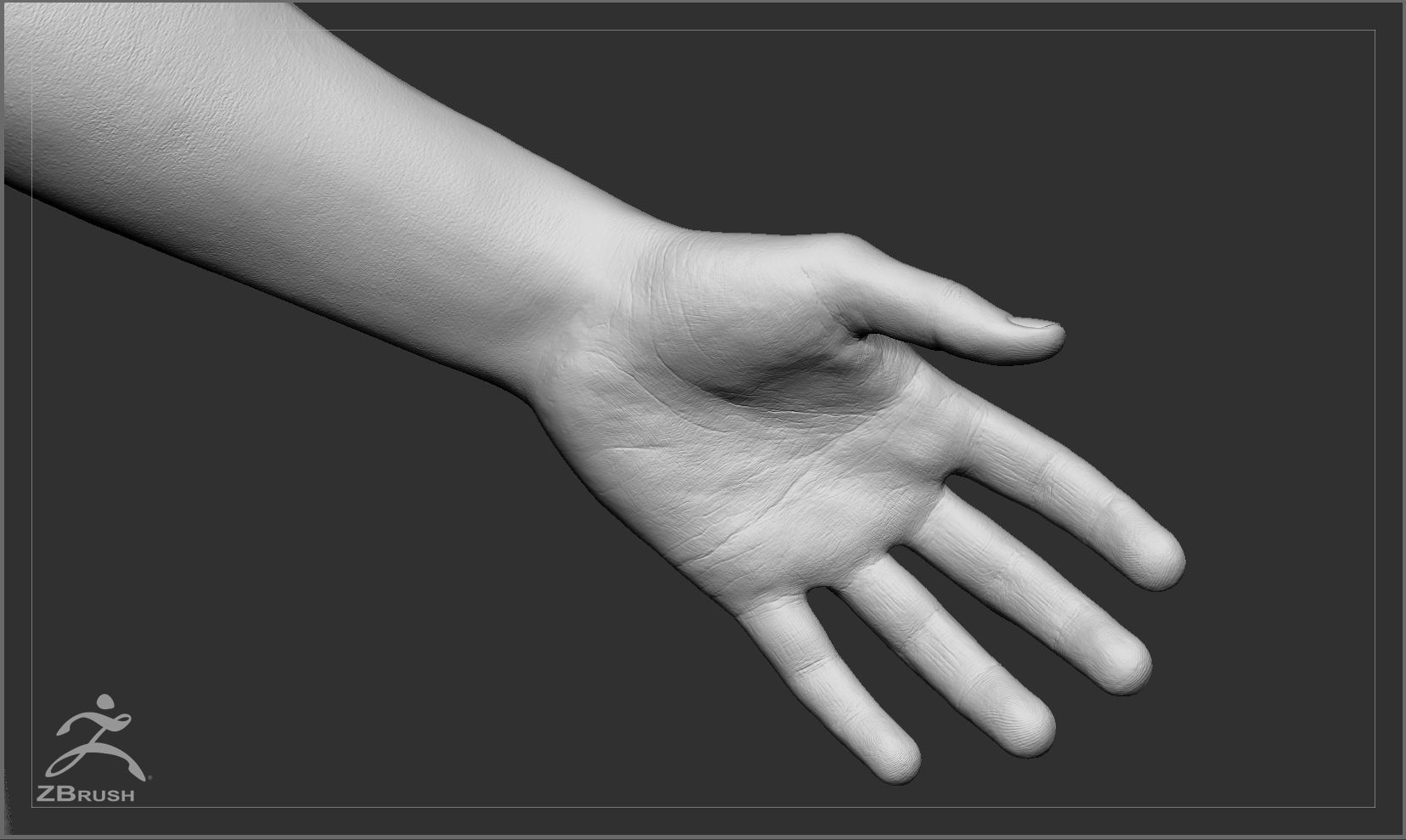 Average Caucasian Male Body Low-poly 3D model_57