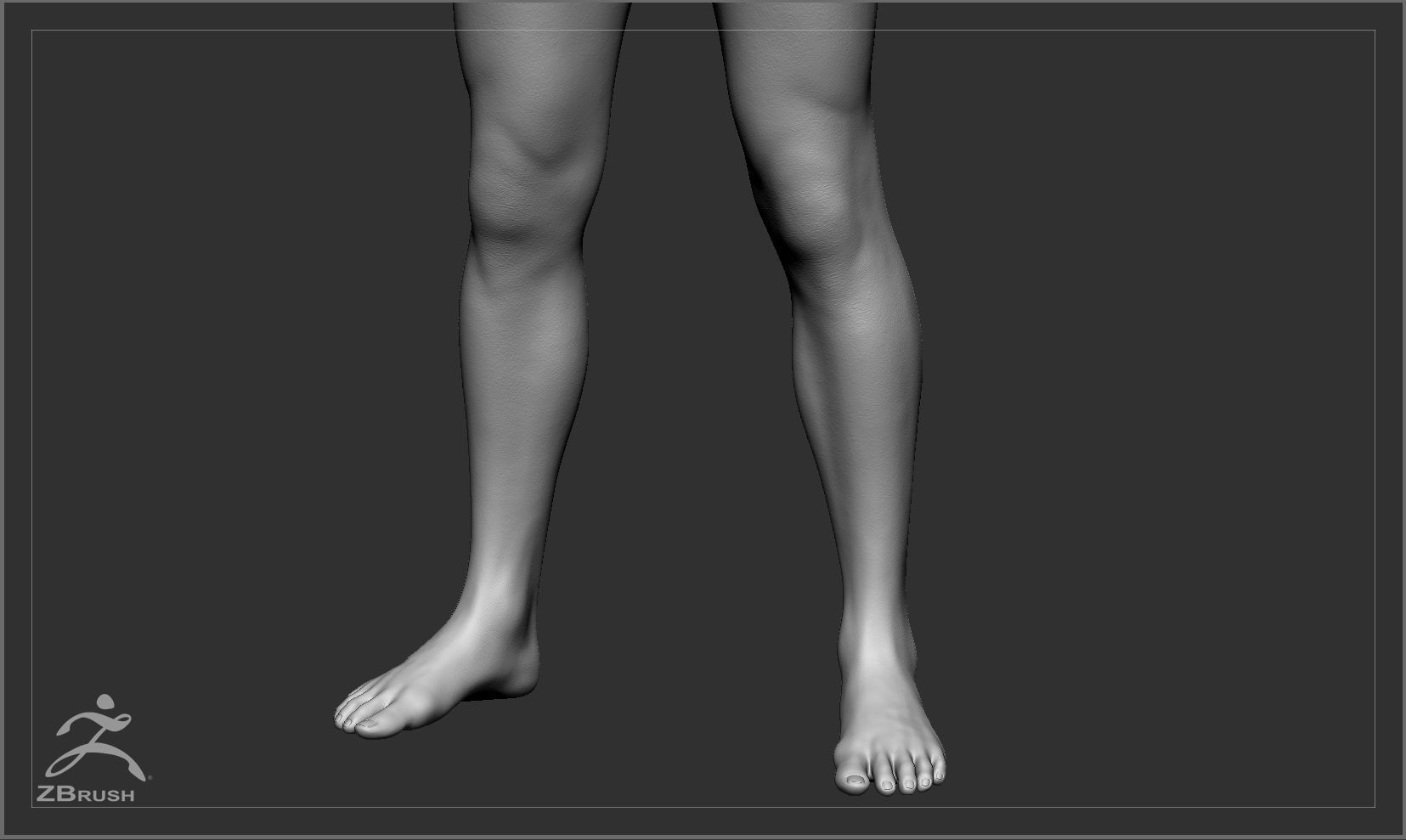 Average Caucasian Male Body Low-poly 3D model_55