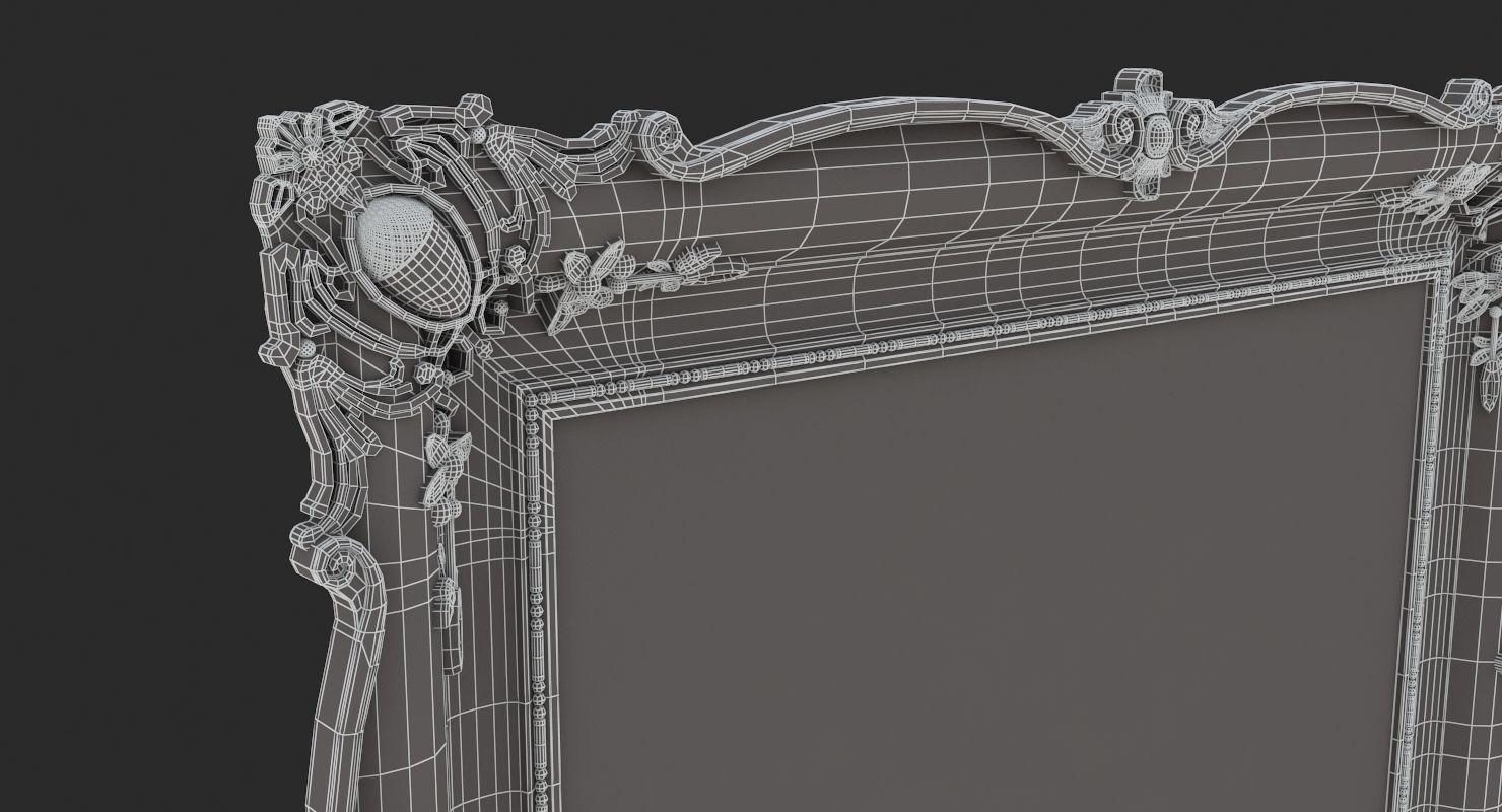 Golden Classic Frame 01 3D model_11