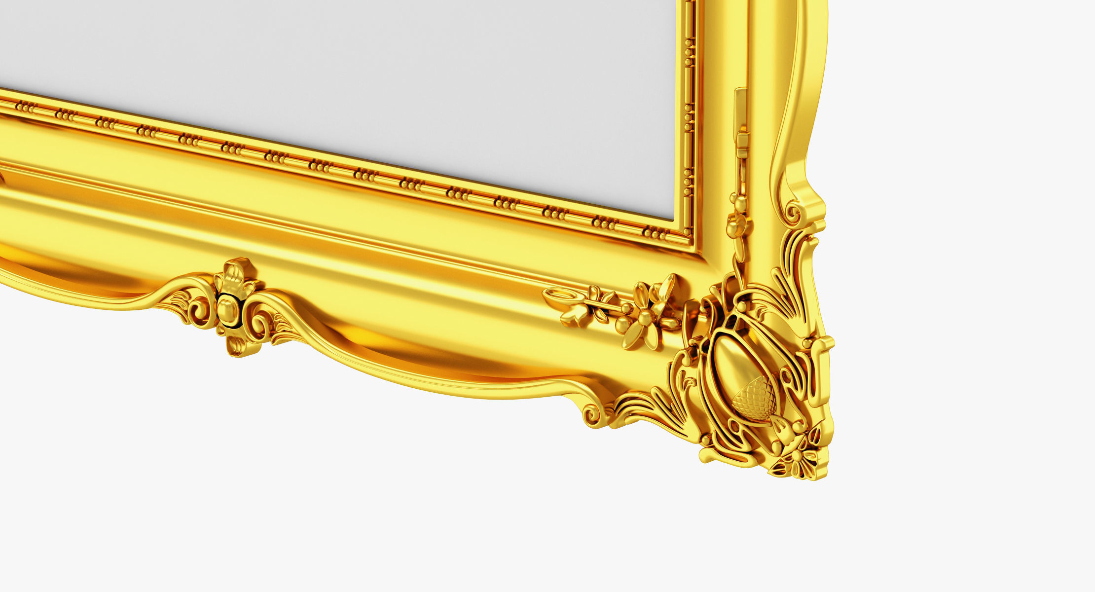 Golden Classic Frame 01 3D model_4