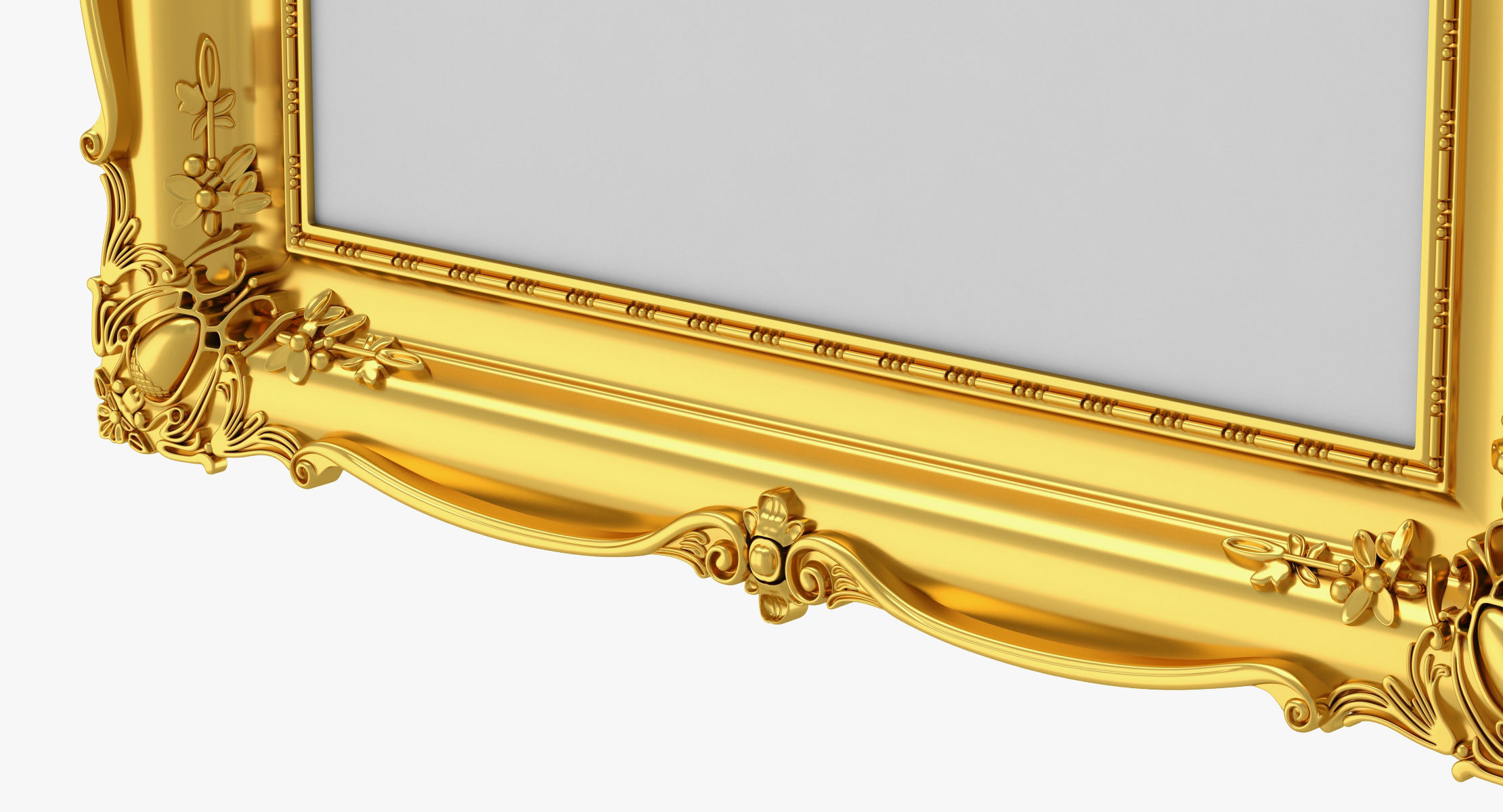 Golden Classic Frame 01 3D model_5