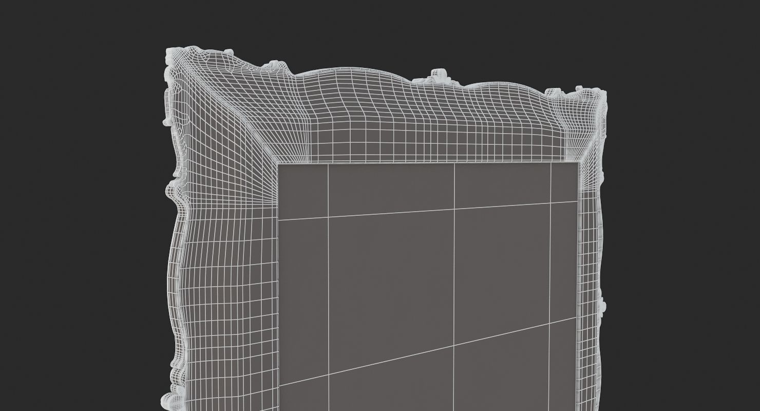 Golden Classic Frame 01 3D model_14