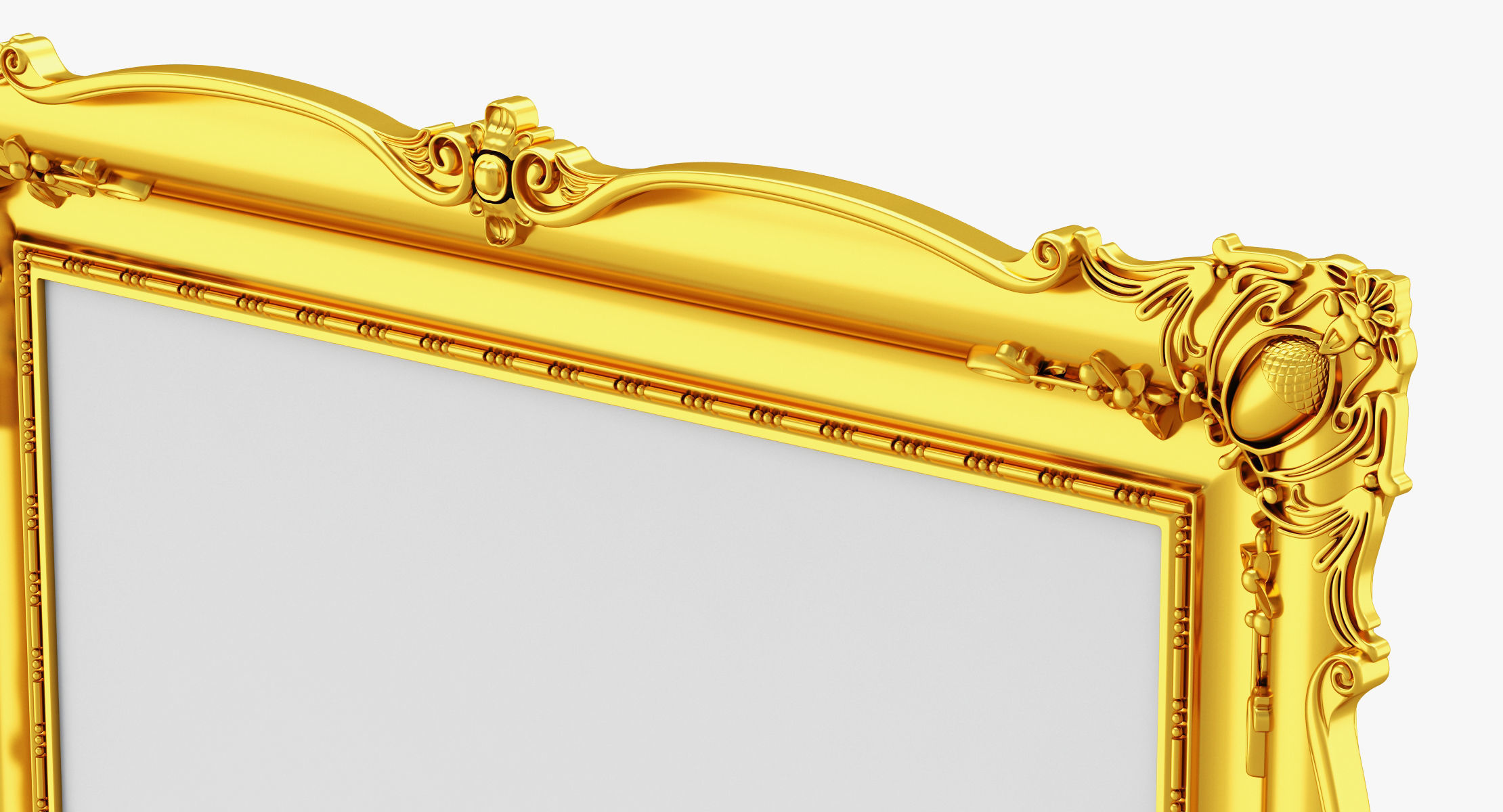 Golden Classic Frame 01 3D model_3