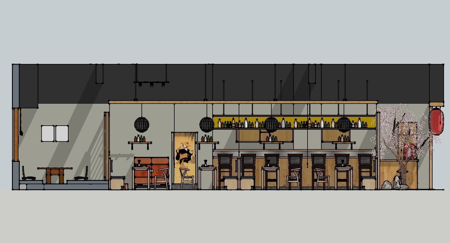 sushi shop 3D model_3