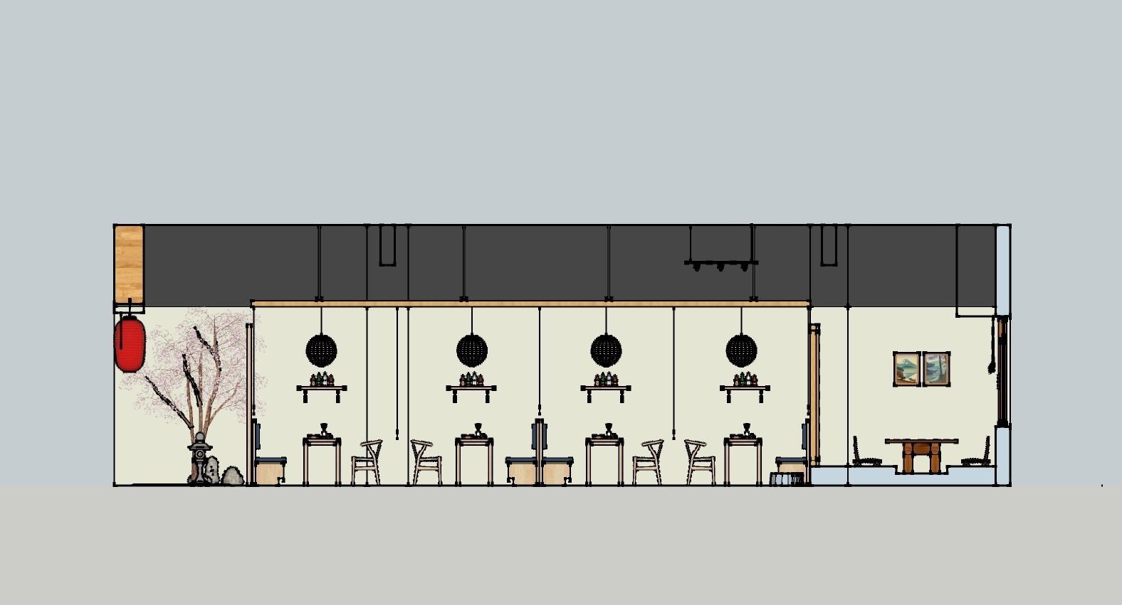 sushi shop 3D model_4