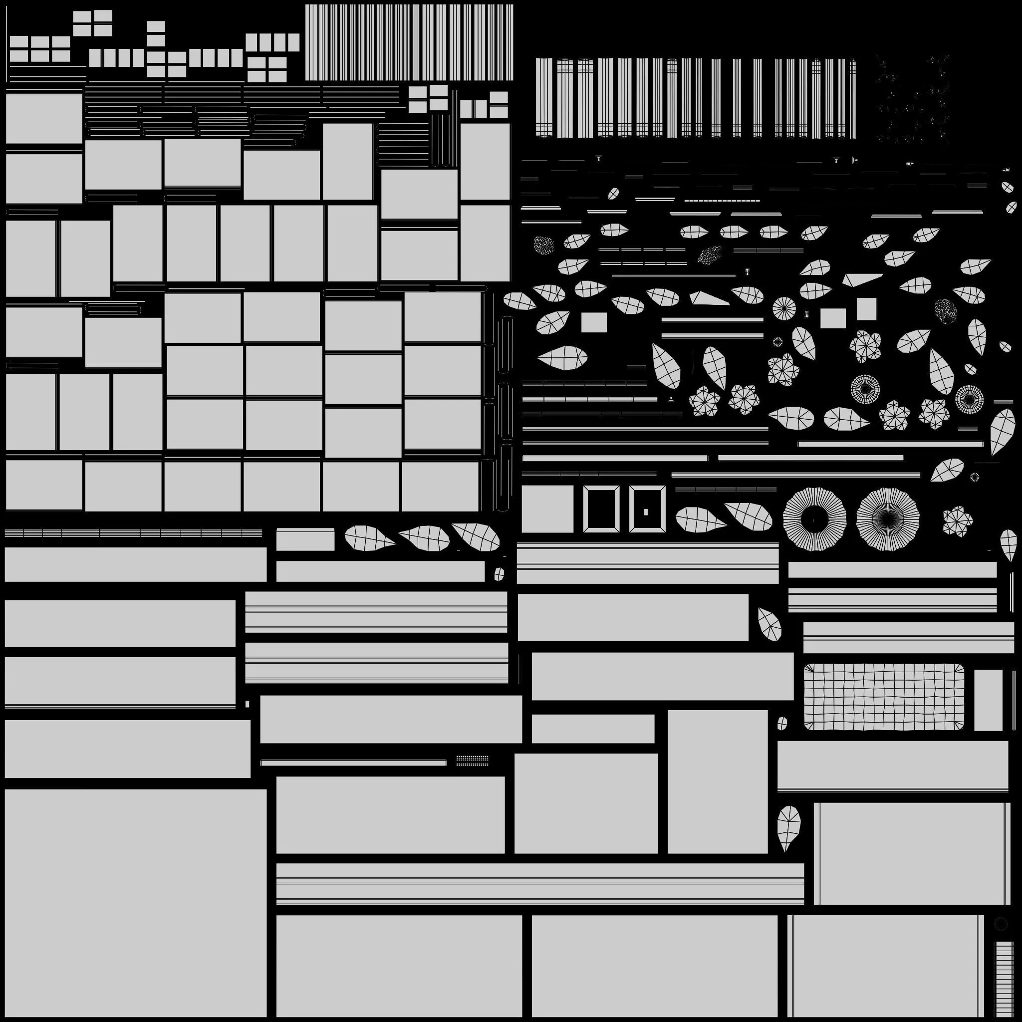 Display Cupboard Low-poly 3D model_12