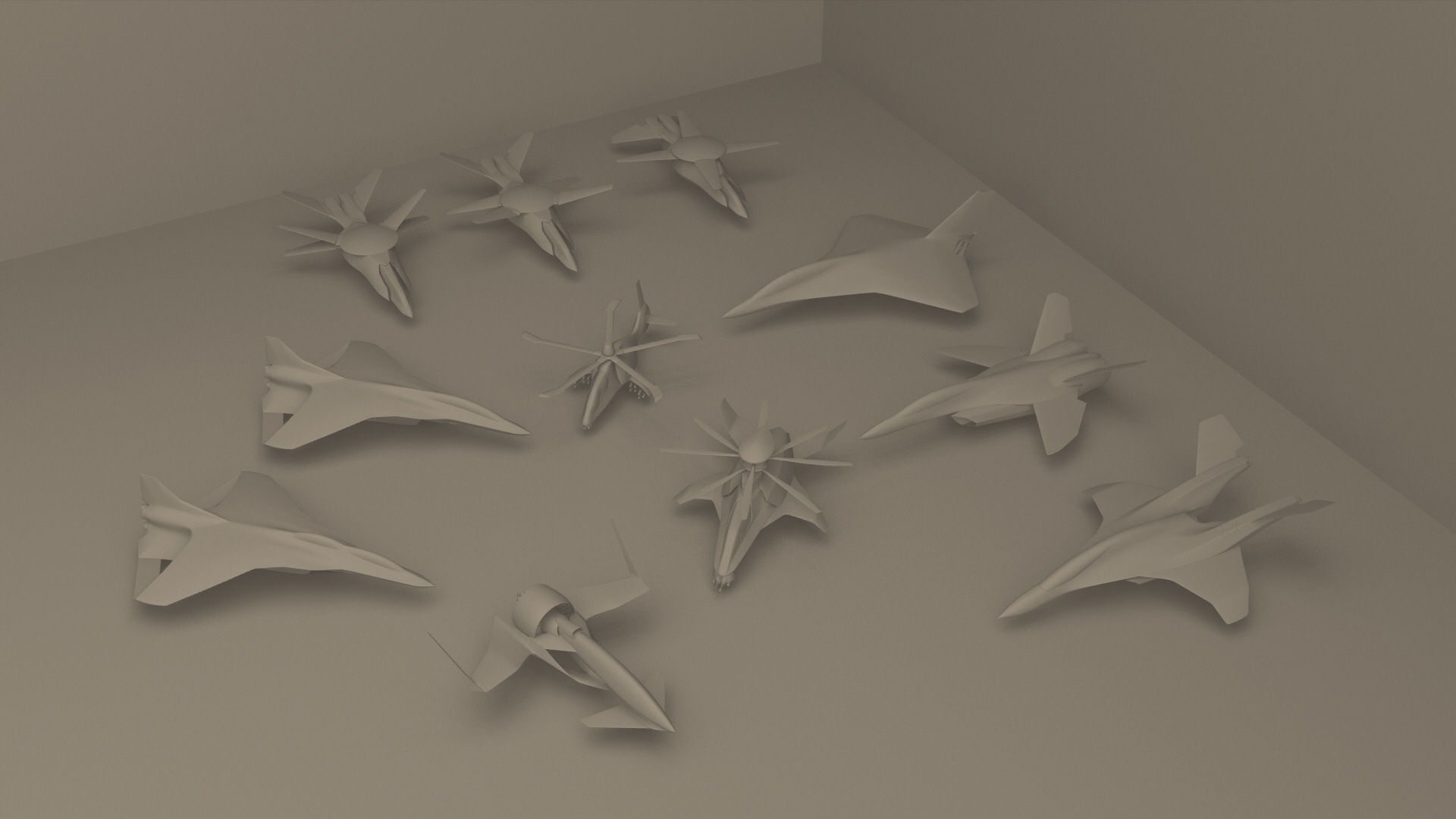 ABC helicopter 3D model_4