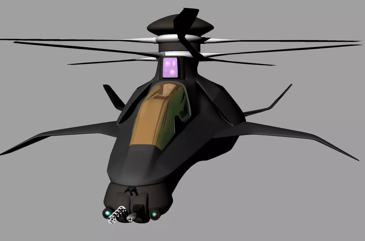 ABC helicopter 3D model_0