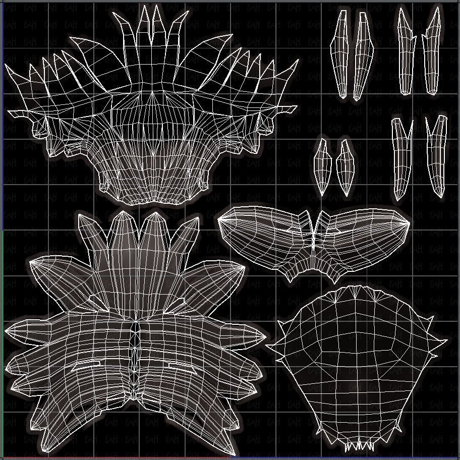 3D Hair style for boy V35 Low-poly 3D model_45